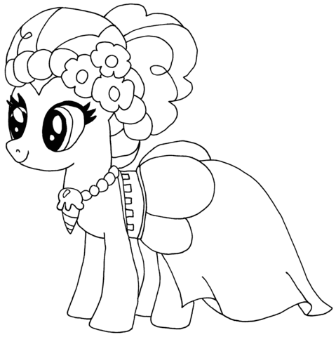 Pinkie Pie Coloring Page